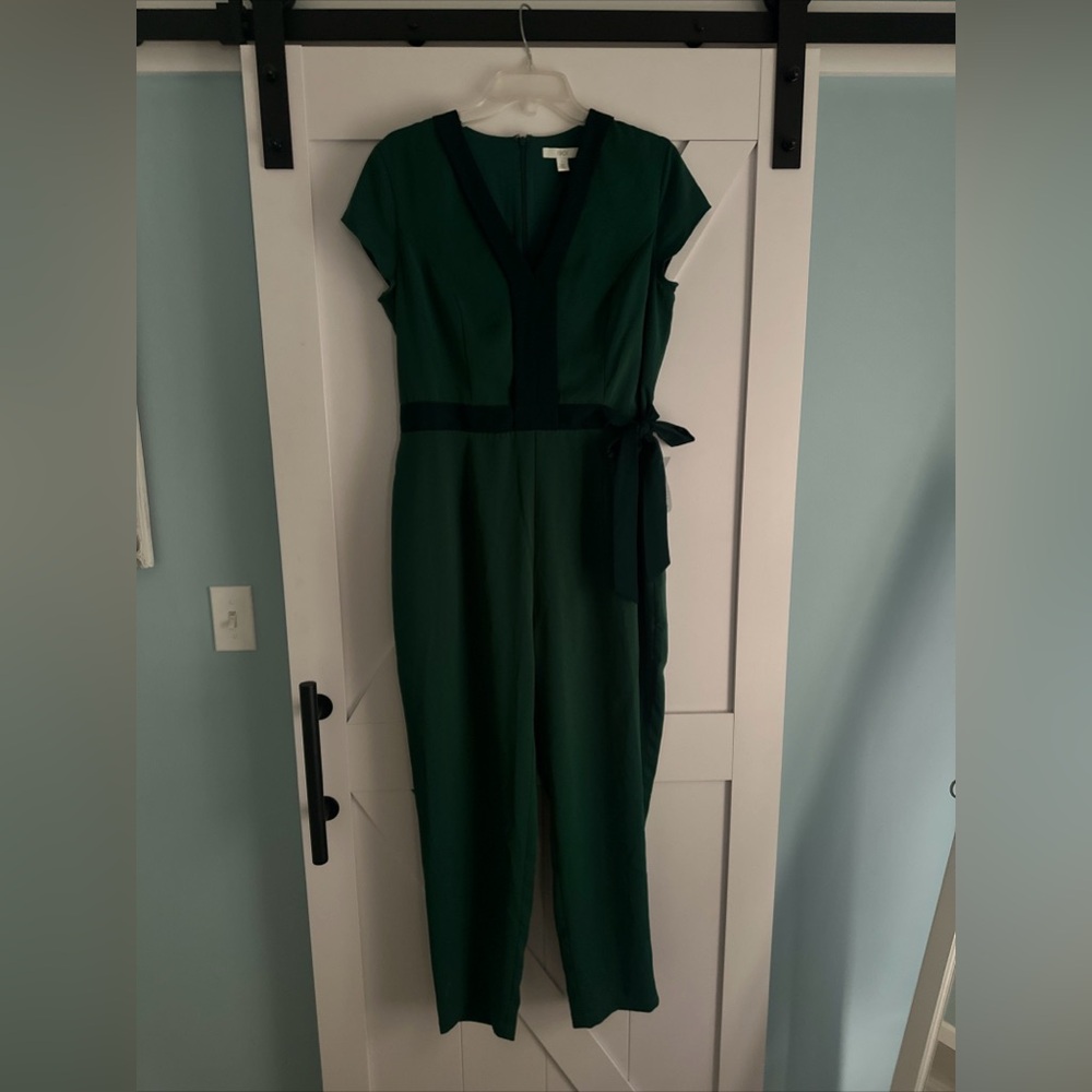 NEW Women's 1901 Two-Tone Jumpsuit, Size‎ Large Green